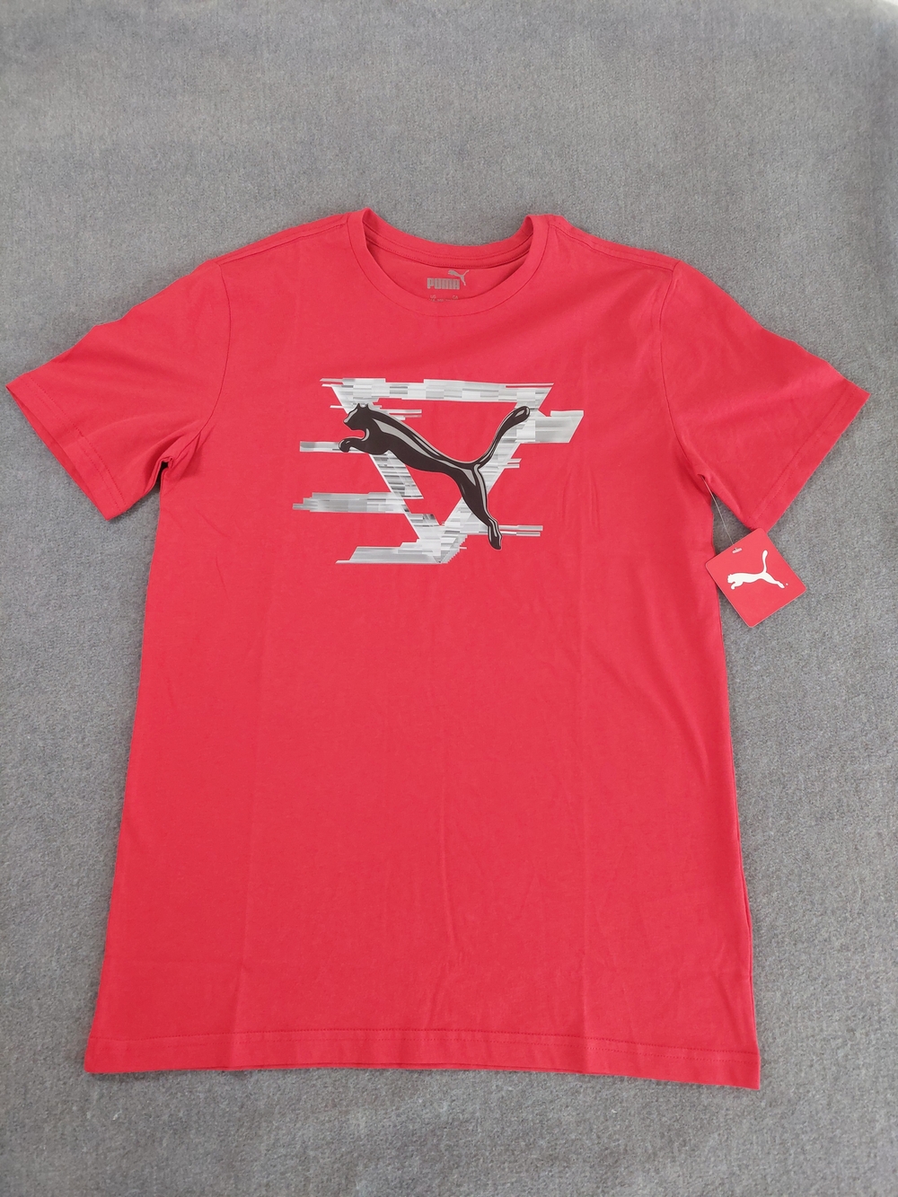 NWT Puma Boys Future Pack Graphic Tee Red Shirt Size XL 18-20